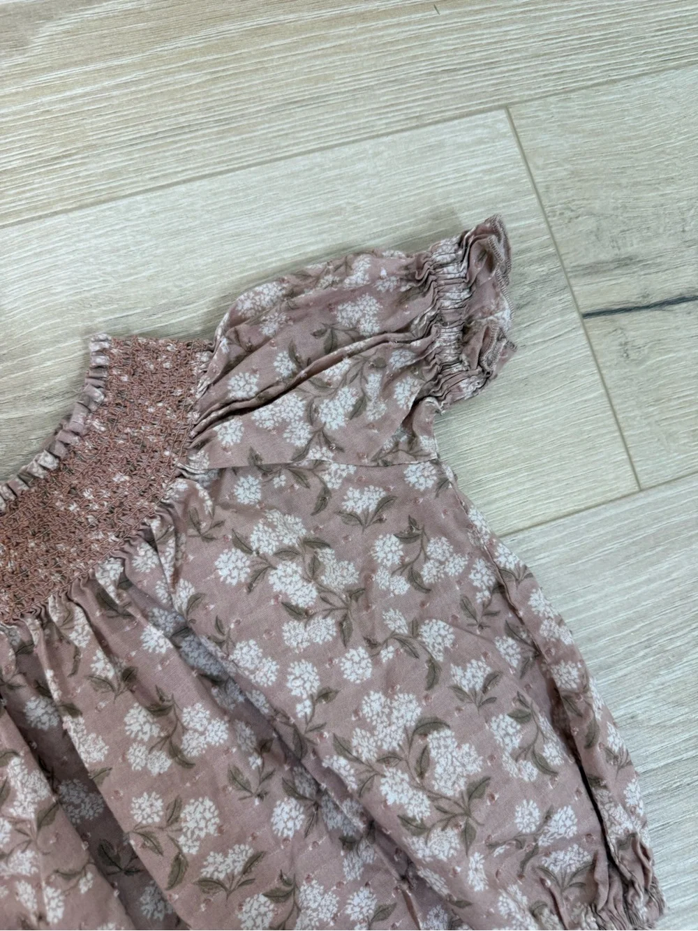 Noralee Blush Hydrangea Maddie Romper